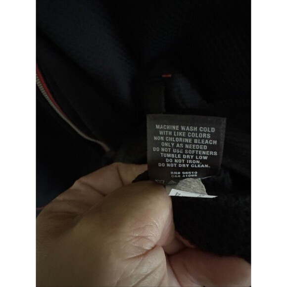 Under Armour Men Loose Fit Full Zip Hoodie Sweatshirt Size L Black Storm - Picture 4 of 6